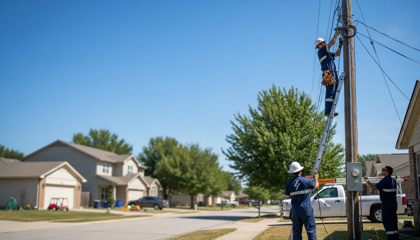 Residential electrician providing installation services in Fitzhugh, OK
